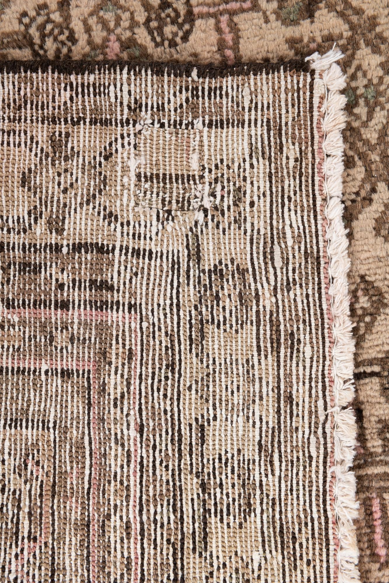 6' 3 x 9' 5 Hand Knotted Ultra Vintage Persian Wool Rug