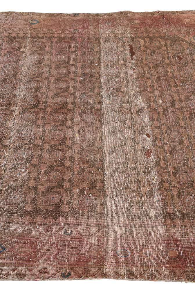 4' 9 x 7' 8 Hand Knotted Ultra Vintage Persian Wool Rug