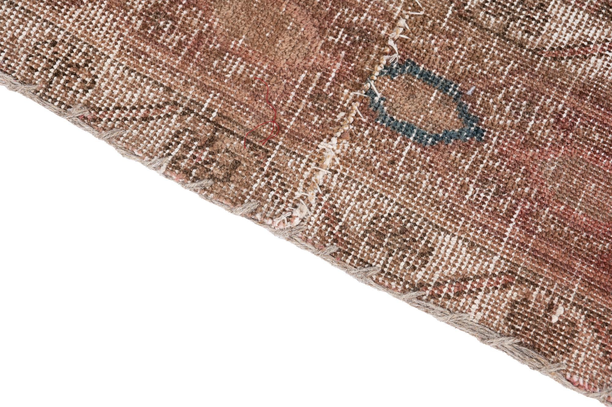 4' 9 x 7' 8 Hand Knotted Ultra Vintage Persian Wool Rug