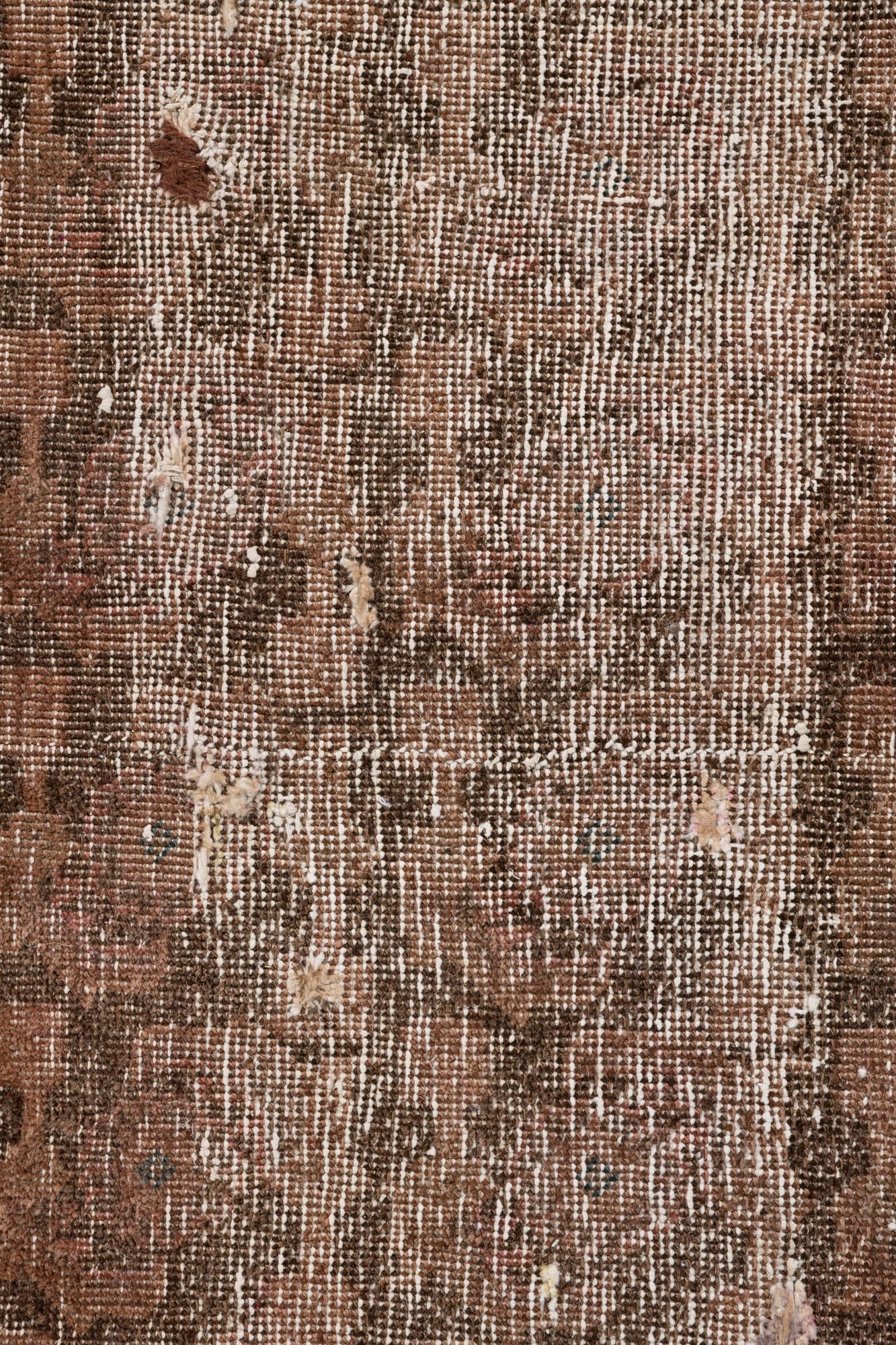 4' 9 x 7' 8 Hand Knotted Ultra Vintage Persian Wool Rug
