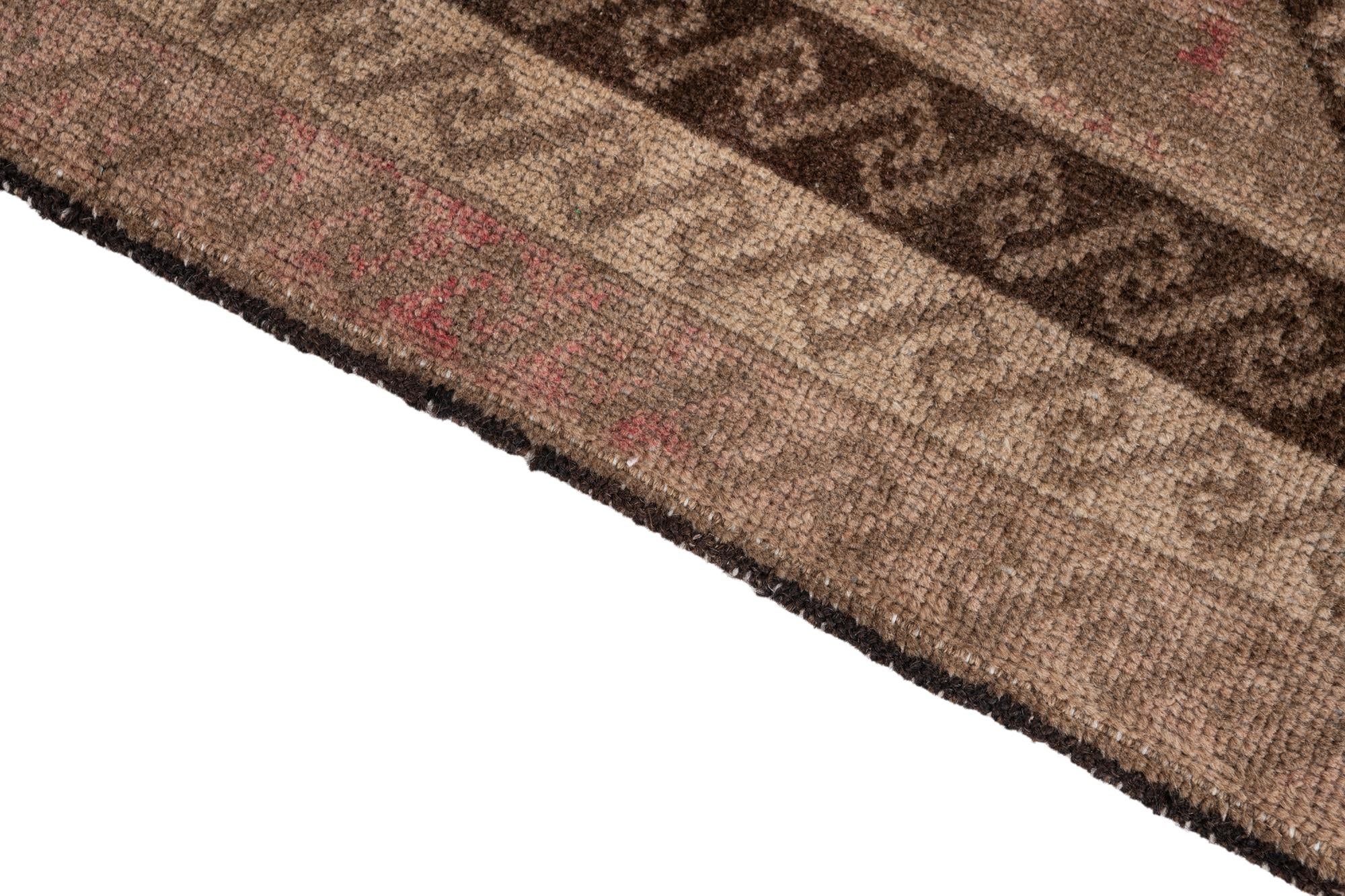 3' 9 x 6' 2 Hand Knotted Ultra Vintage Persian Wool Rug
