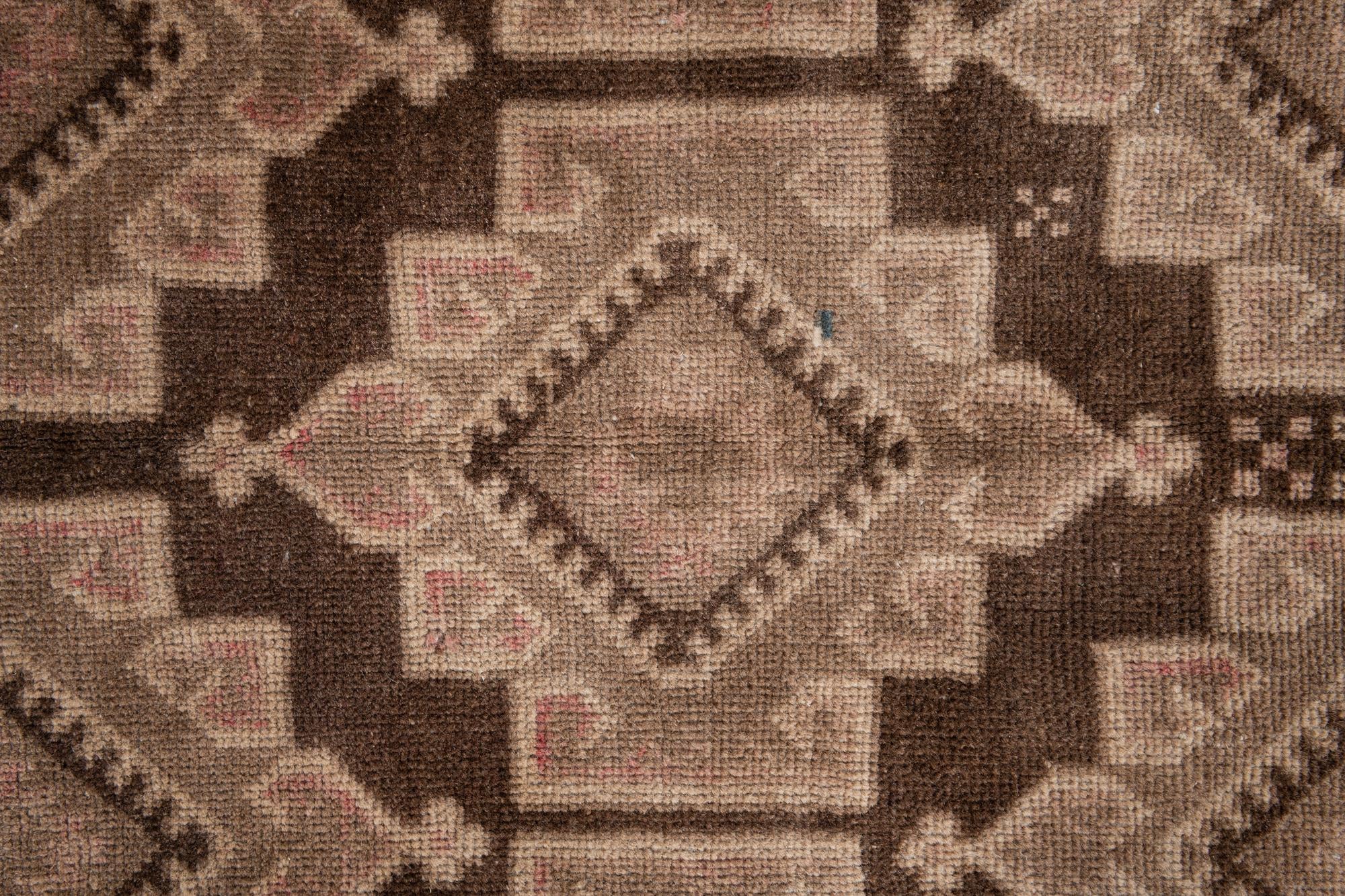 3' 9 x 6' 2 Hand Knotted Ultra Vintage Persian Wool Rug