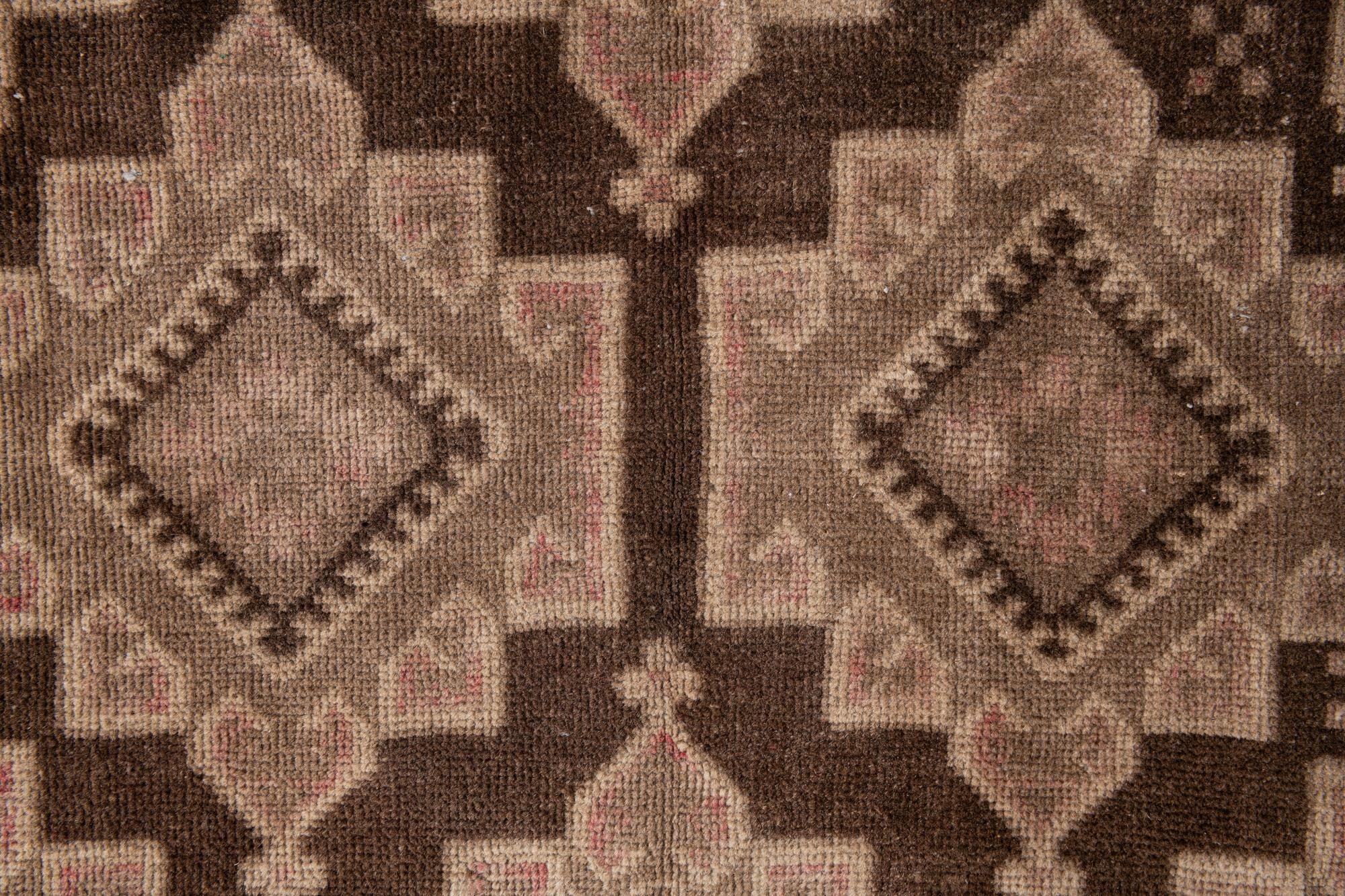 3' 9 x 6' 2 Hand Knotted Ultra Vintage Persian Wool Rug