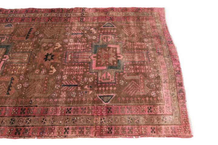 4' x 7' 1 Hand Knotted Ultra Vintage Persian Wool Rug