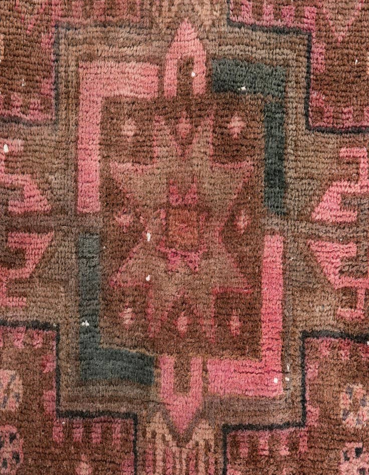 Detail image of 4' x 7' 1  Hand Knotted Ultra Vintage Persian Wool Rug
