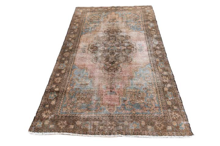 125cm x 215cm anudado a mano Ultra Vintage Alfombra Persa Lana