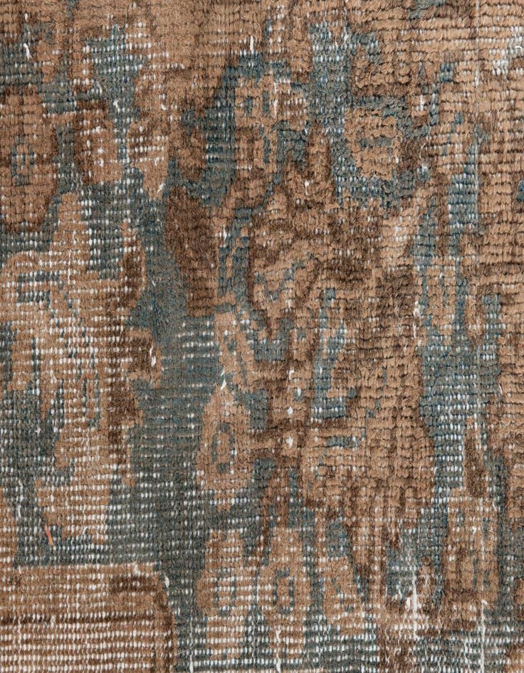 Detail image of 4' 2 x 7' 1  Hand Knotted Ultra Vintage Persian Wool Rug