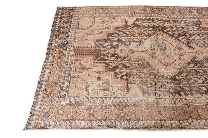 4' 6 x 6' 7 Hand Knotted Ultra Vintage Persian Wool Rug