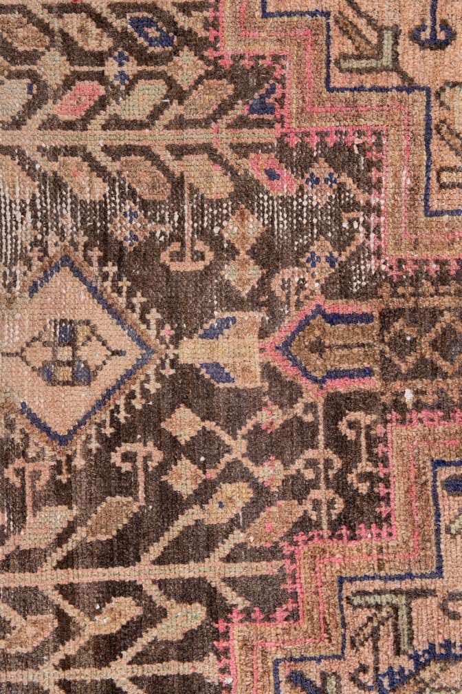 4' 6 x 6' 7 Hand Knotted Ultra Vintage Persian Wool Rug