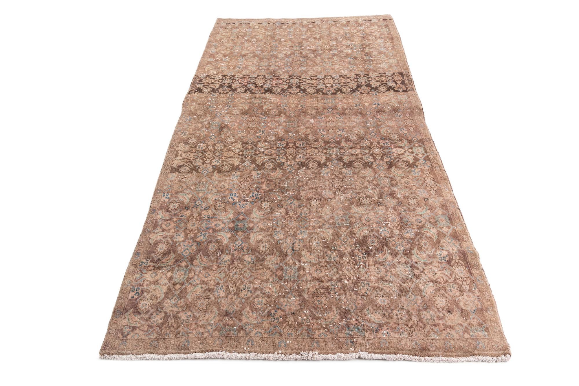 4' 6 x 8' 6 Hand Knotted Ultra Vintage Persian Wool Rug