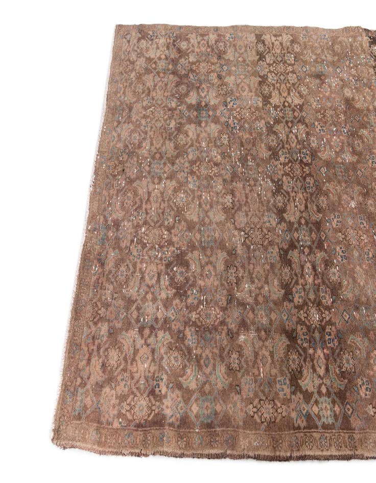 Detail image of 4' 6 x 8' 6  Hand Knotted Ultra Vintage Persian Wool Rug