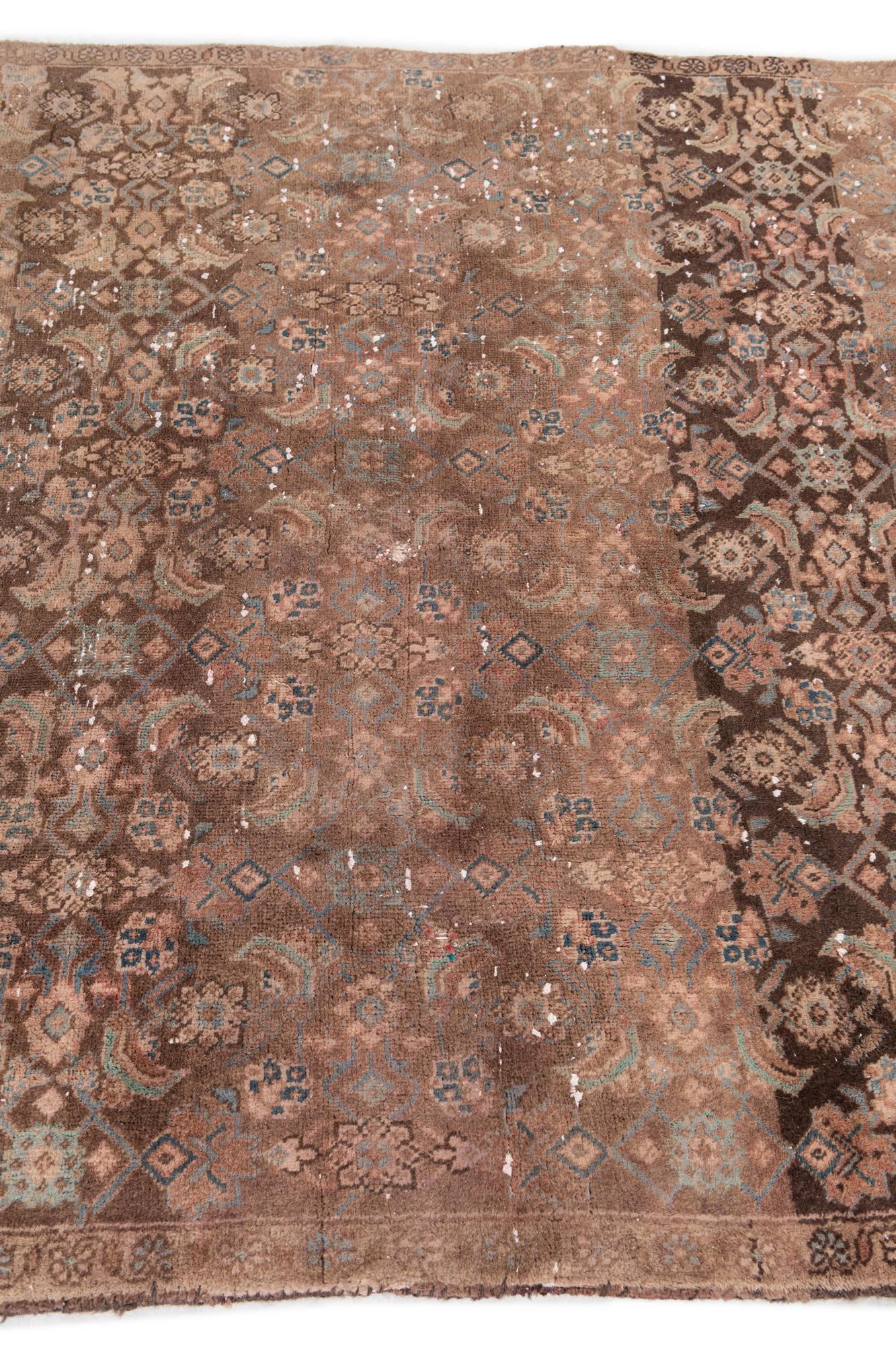 4' 6 x 8' 6 Hand Knotted Ultra Vintage Persian Wool Rug