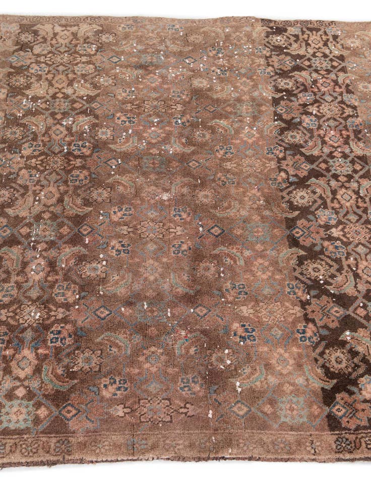 Detail image of 4' 6 x 8' 6  Hand Knotted Ultra Vintage Persian Wool Rug