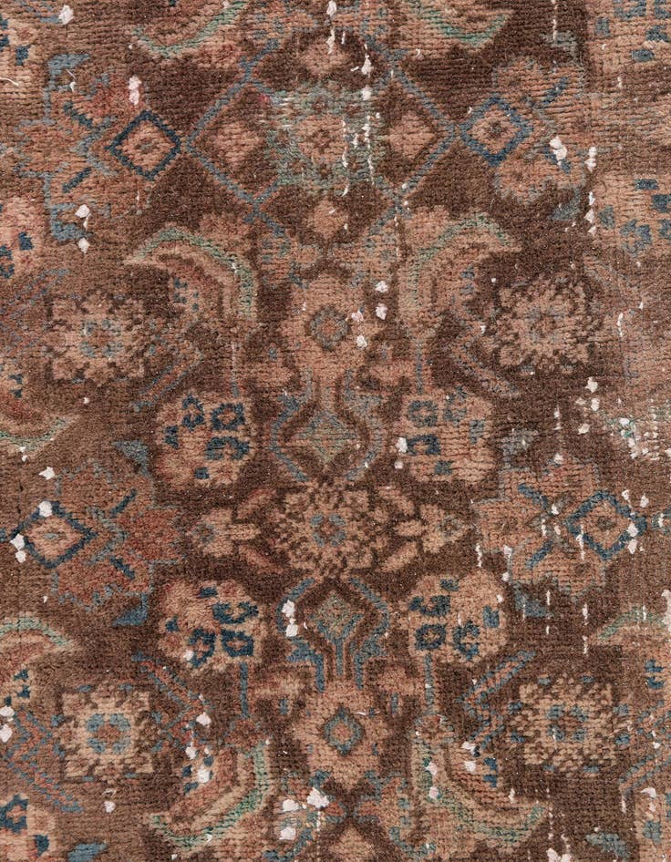 Detail image of 4' 6 x 8' 6  Hand Knotted Ultra Vintage Persian Wool Rug