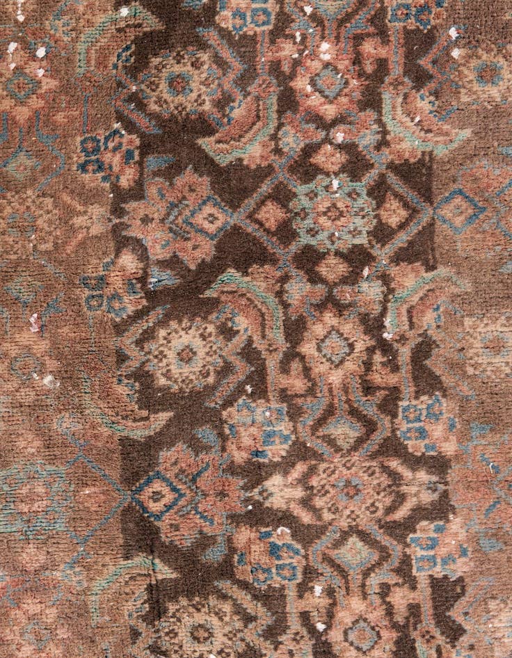 Detail image of 4' 6 x 8' 6  Hand Knotted Ultra Vintage Persian Wool Rug