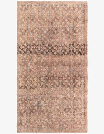 4' 6 x 8' 6 Hand Knotted Ultra Vintage Persian Wool Rug