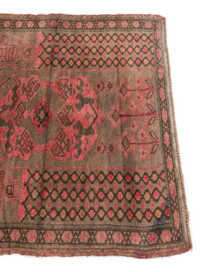 Detail image of 3' x 5' 2 Hand Knotted Ultra Vintage Persian Wool Rug