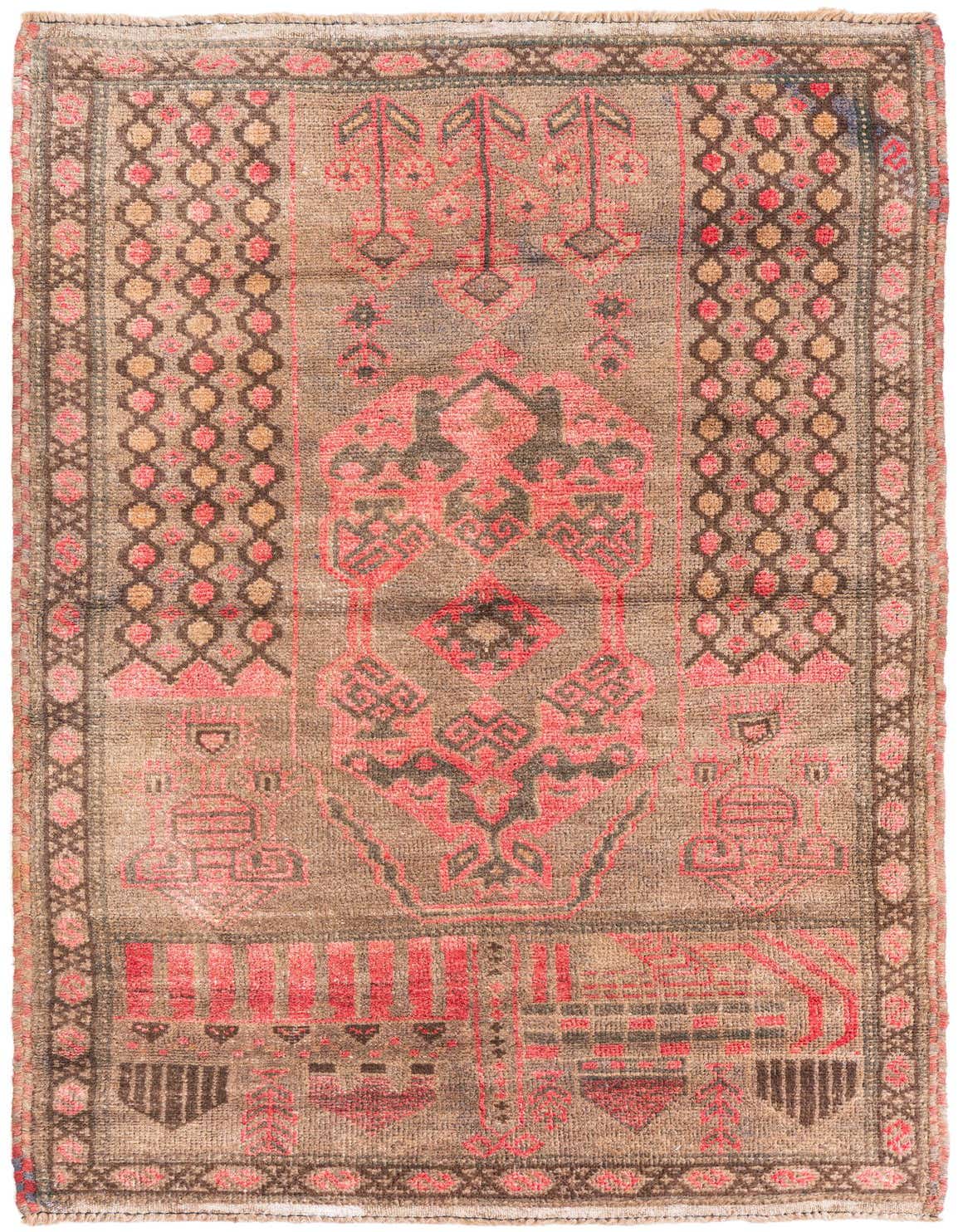 Primary image 3' x 5' 2  Hand Knotted Ultra Vintage Persian Wool Rug