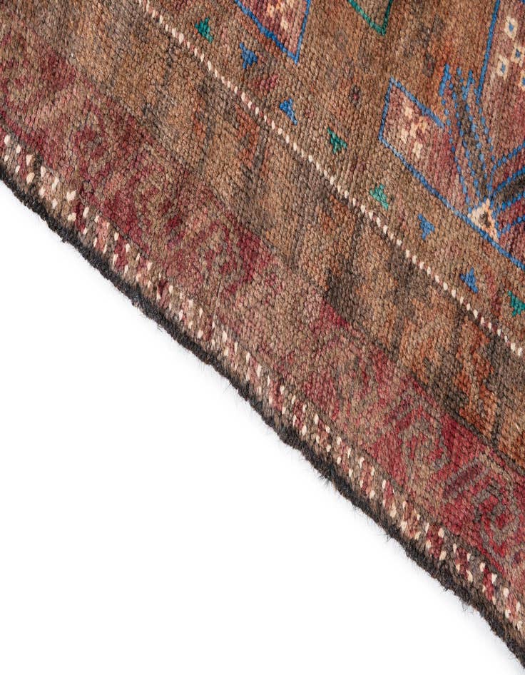 Detail image of 3' 7 x 5' 10  Hand Knotted Ultra Vintage Persian Wool Rug