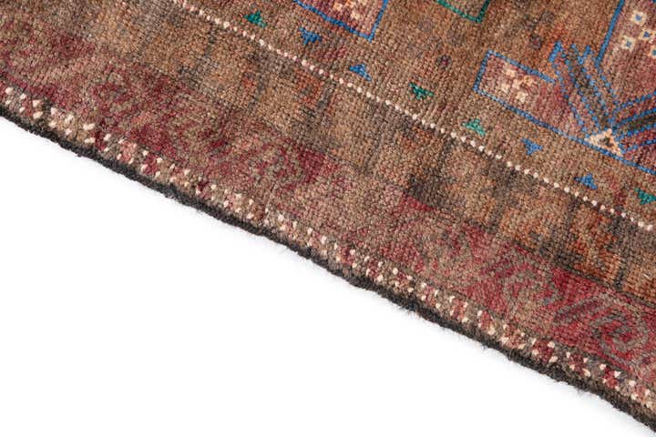 3' 7 x 5' 10 Hand Knotted Ultra Vintage Persian Wool Rug