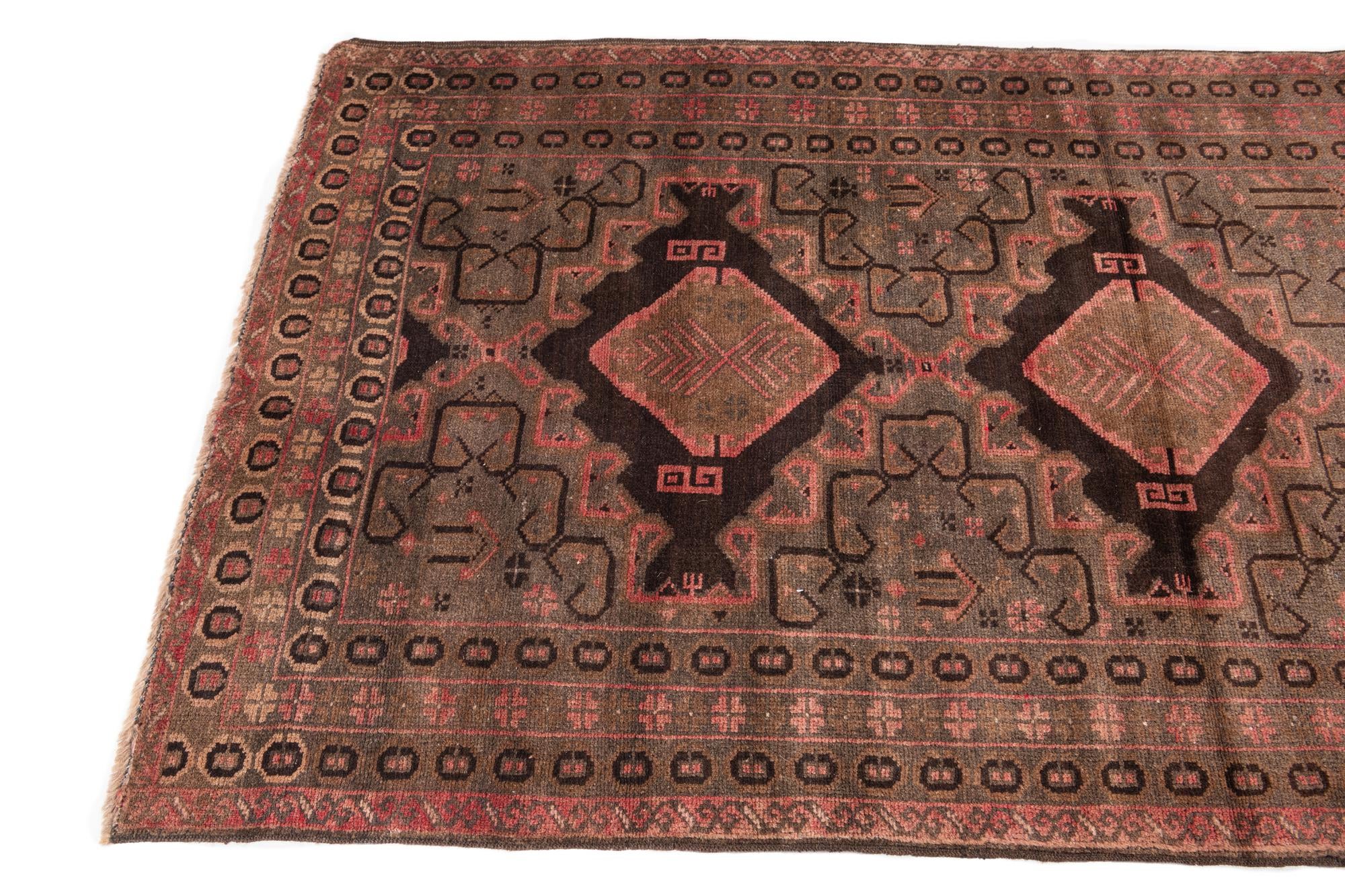 3' 5 x 6' Hand Knotted Ultra Vintage Persian Wool Rug