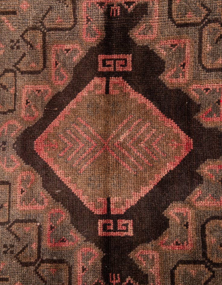 Detail image of 3' 5 x 6'  Hand Knotted Ultra Vintage Persian Wool Rug