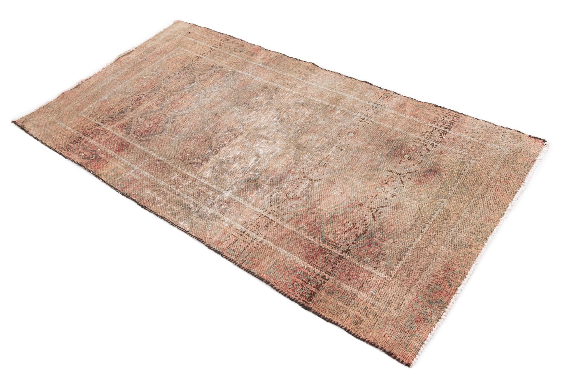 3' x 5' 9 Hand Knotted Ultra Vintage Persian Wool Rug