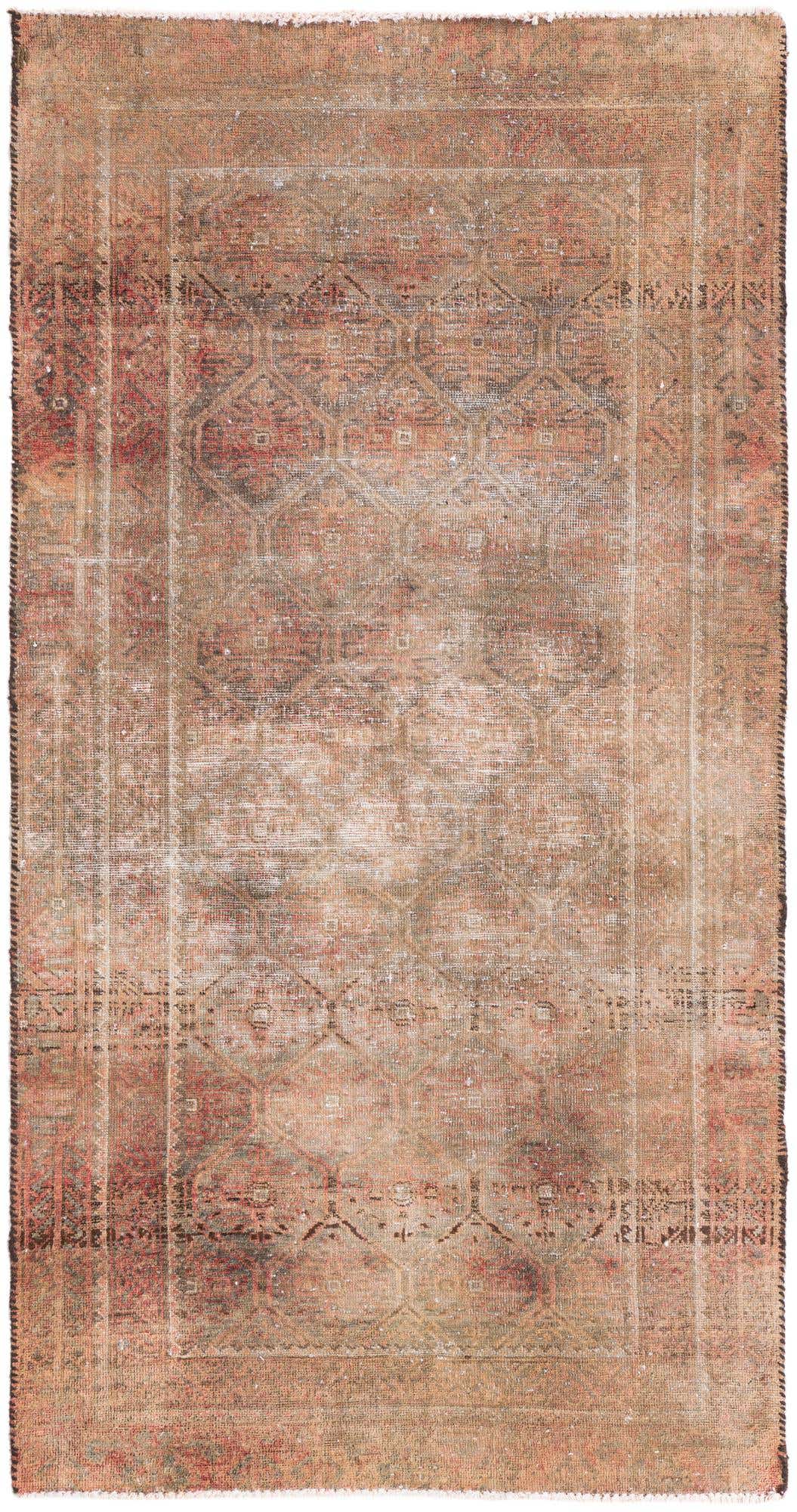 3' x 5' 9 Hand Knotted Ultra Vintage Persian Wool Rug