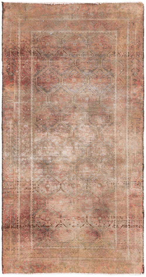 Detail image of 3' x 5' 9 Hand Knotted Ultra Vintage Persian Wool Rug