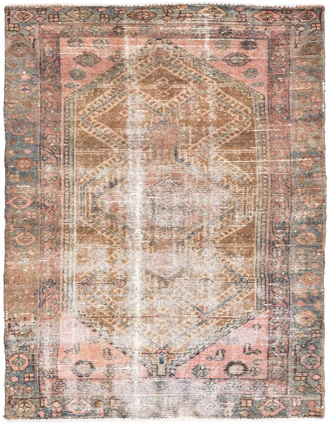 Primary image 3' 4 x 6' 2  Hand Knotted Ultra Vintage Persian Wool Rug
