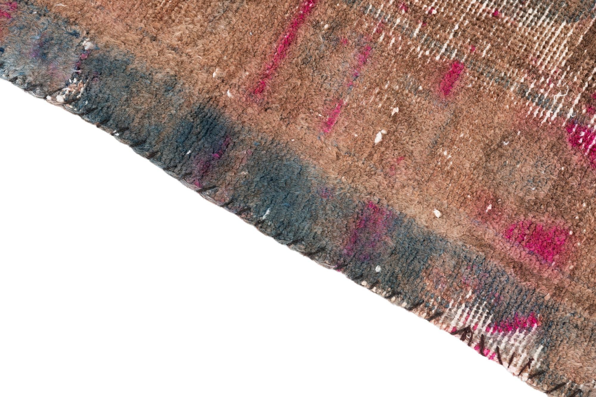 3' 6 x 6' 9 Hand Knotted Ultra Vintage Persian Wool Rug