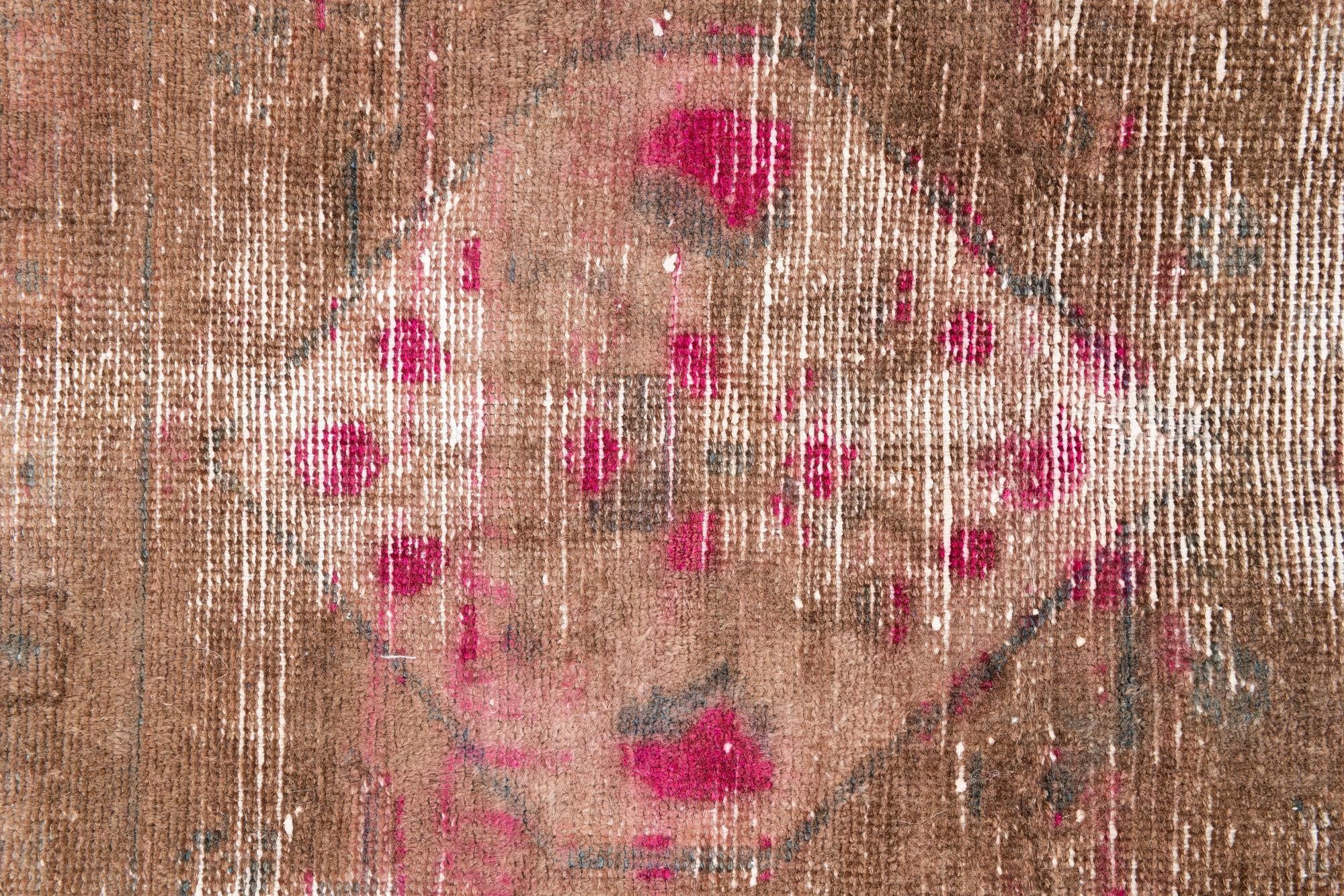 3' 6 x 6' 9 Hand Knotted Ultra Vintage Persian Wool Rug
