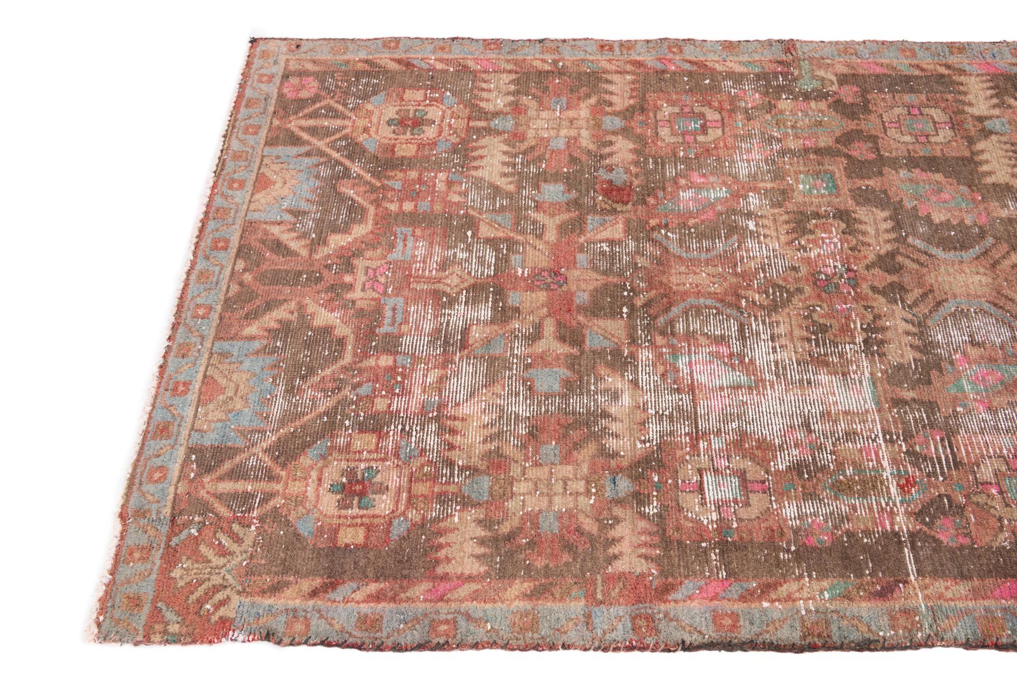 3' 4 x 6' 1 Hand Knotted Ultra Vintage Persian Wool Rug