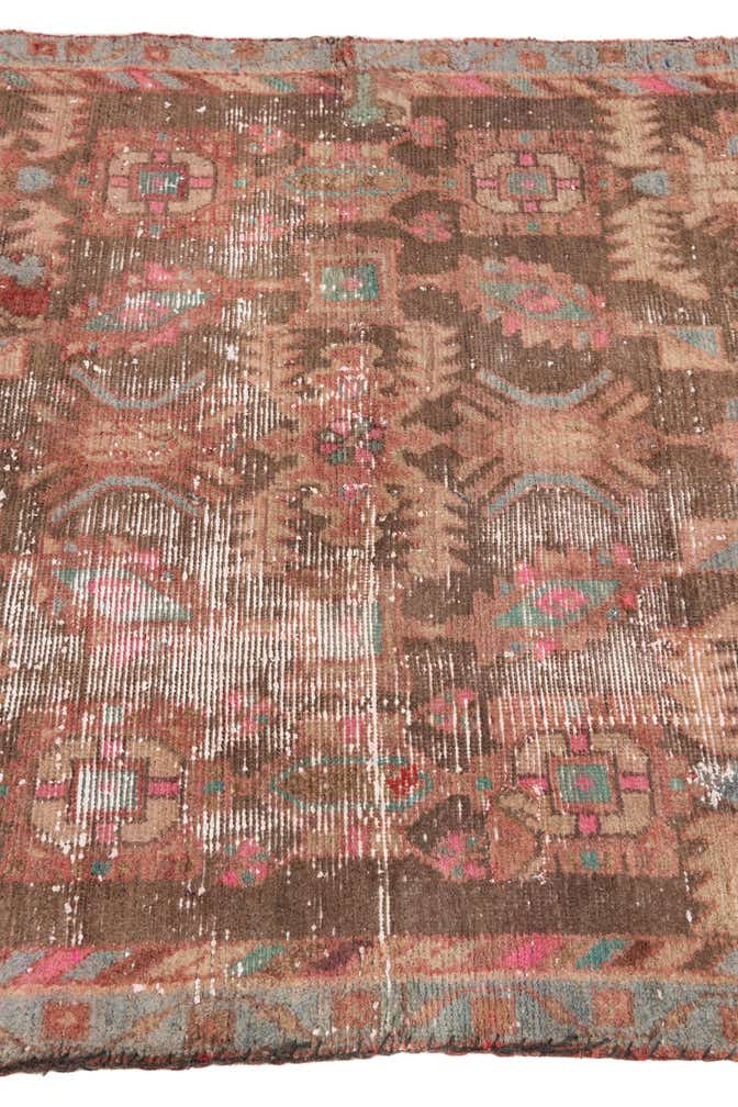 3' 4 x 6' 1 Hand Knotted Ultra Vintage Persian Wool Rug