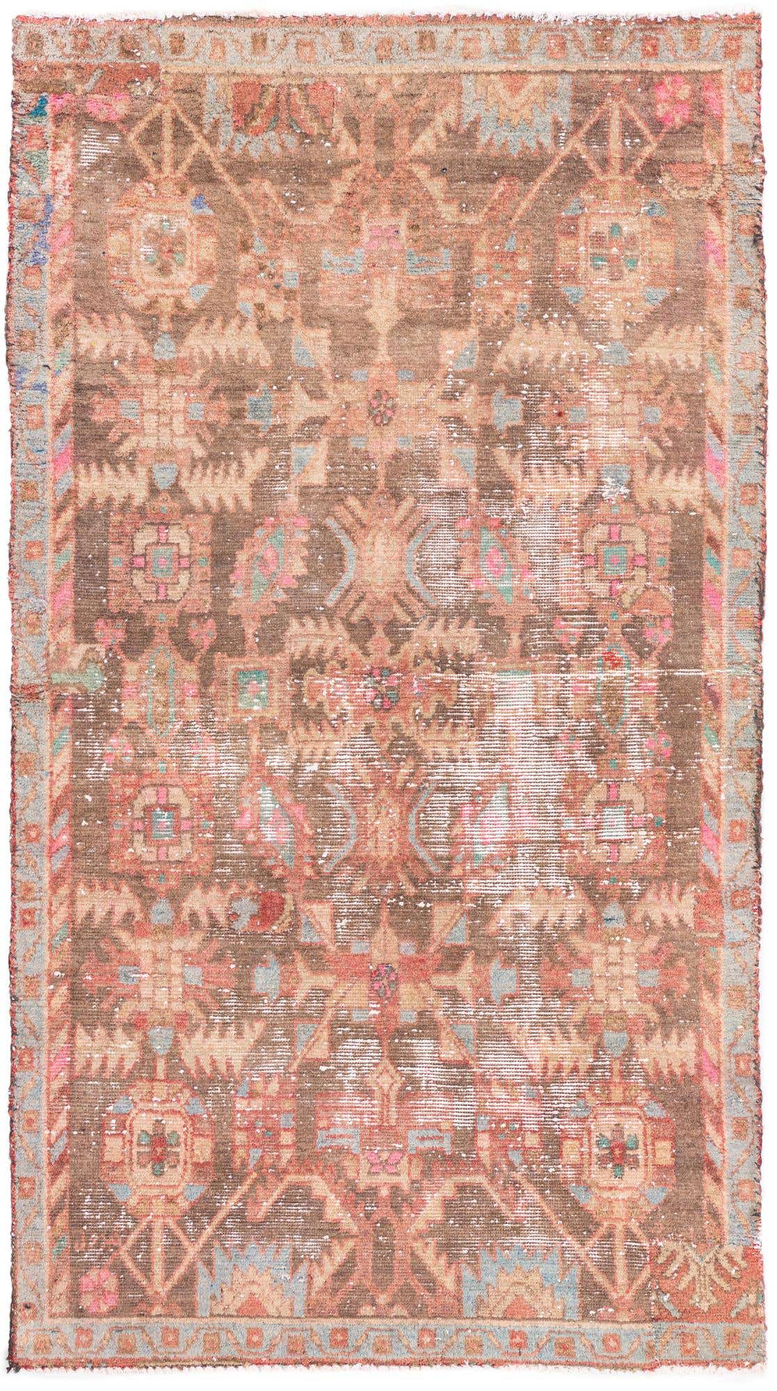 3' 4 x 6' 1 Hand Knotted Ultra Vintage Persian Wool Rug