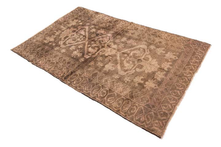 4' x 6' 2 Hand Knotted Ultra Vintage Persian Wool Rug