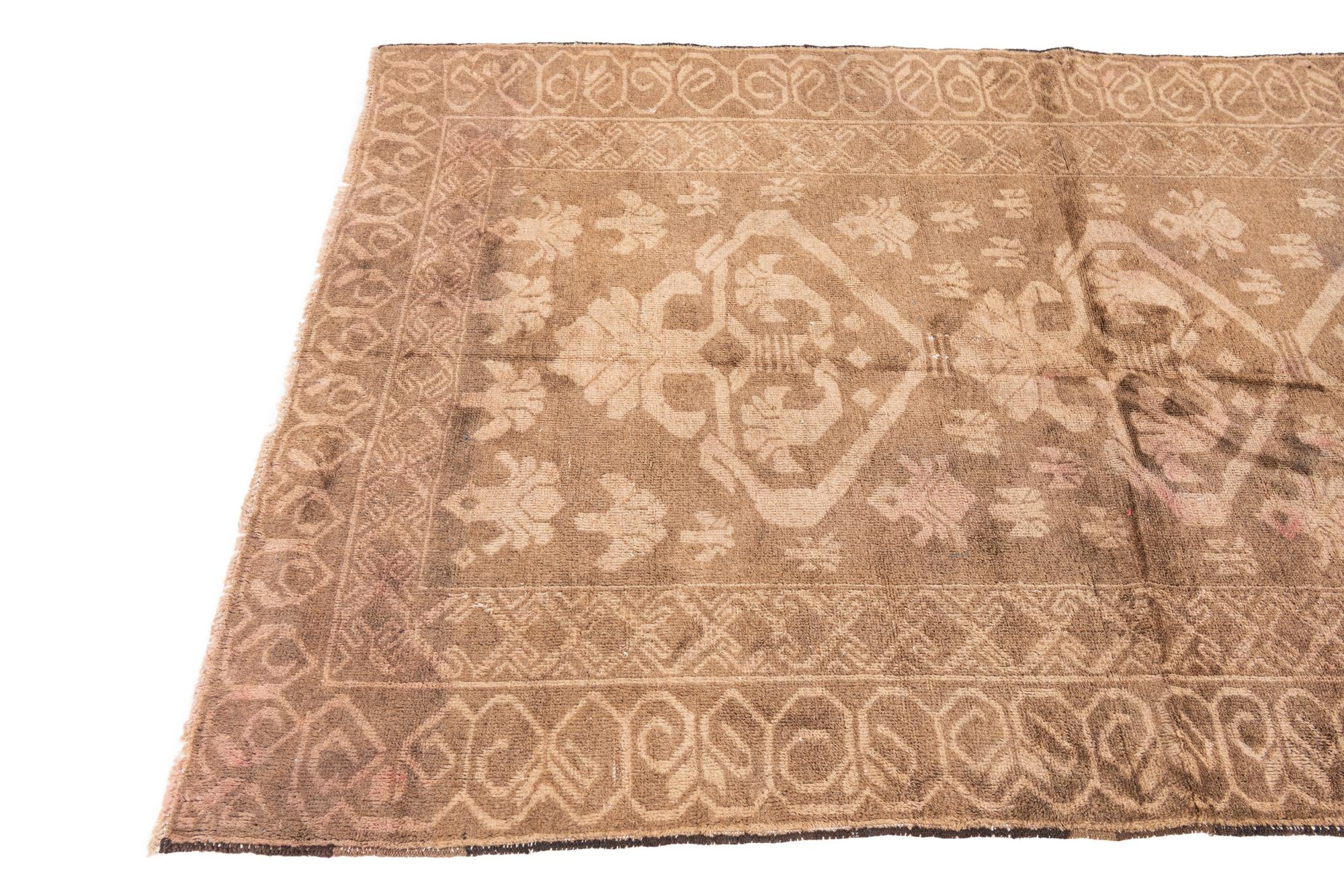 4' x 6' 2 Hand Knotted Ultra Vintage Persian Wool Rug