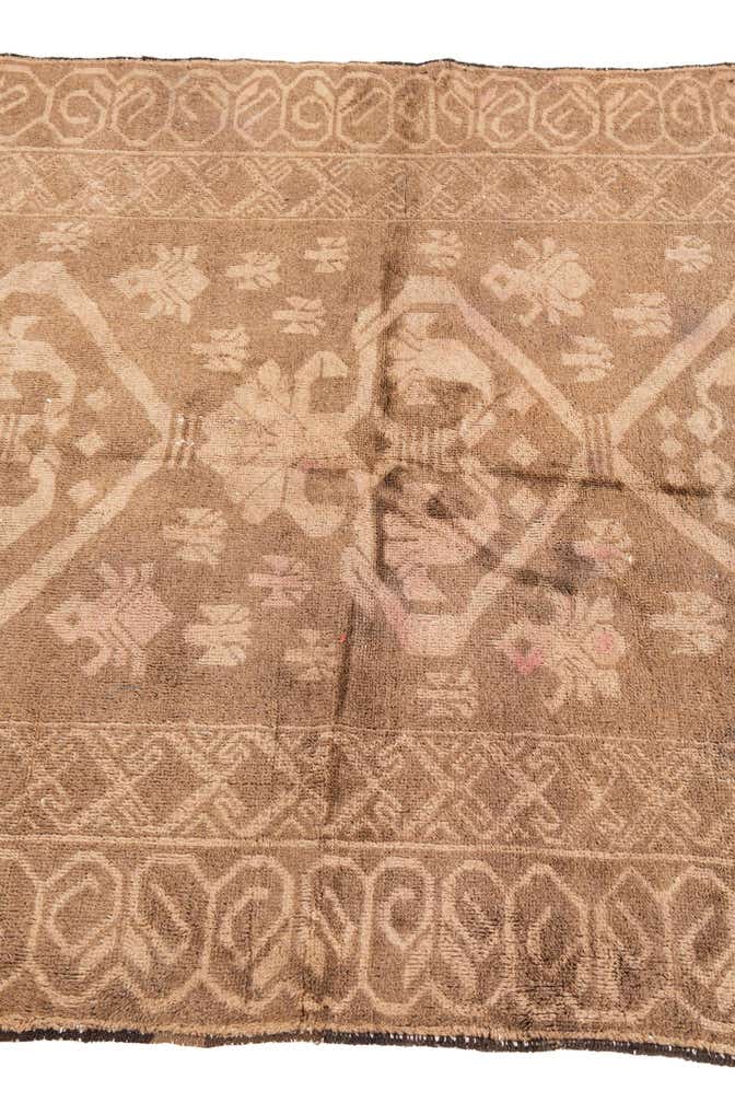 4' x 6' 2 Hand Knotted Ultra Vintage Persian Wool Rug
