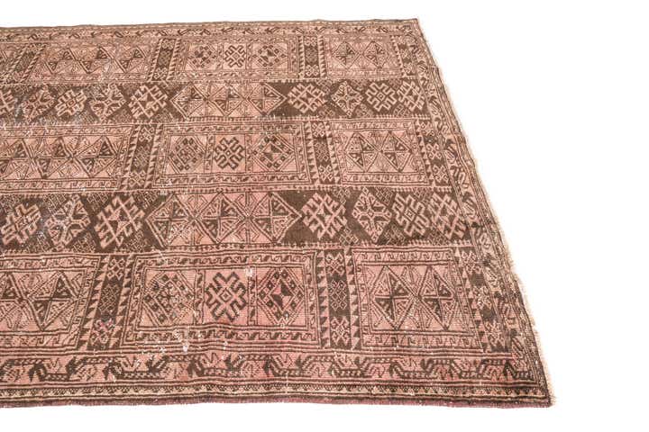 6' x 10' 3 Hand Knotted Ultra Vintage Persian Wool Rug