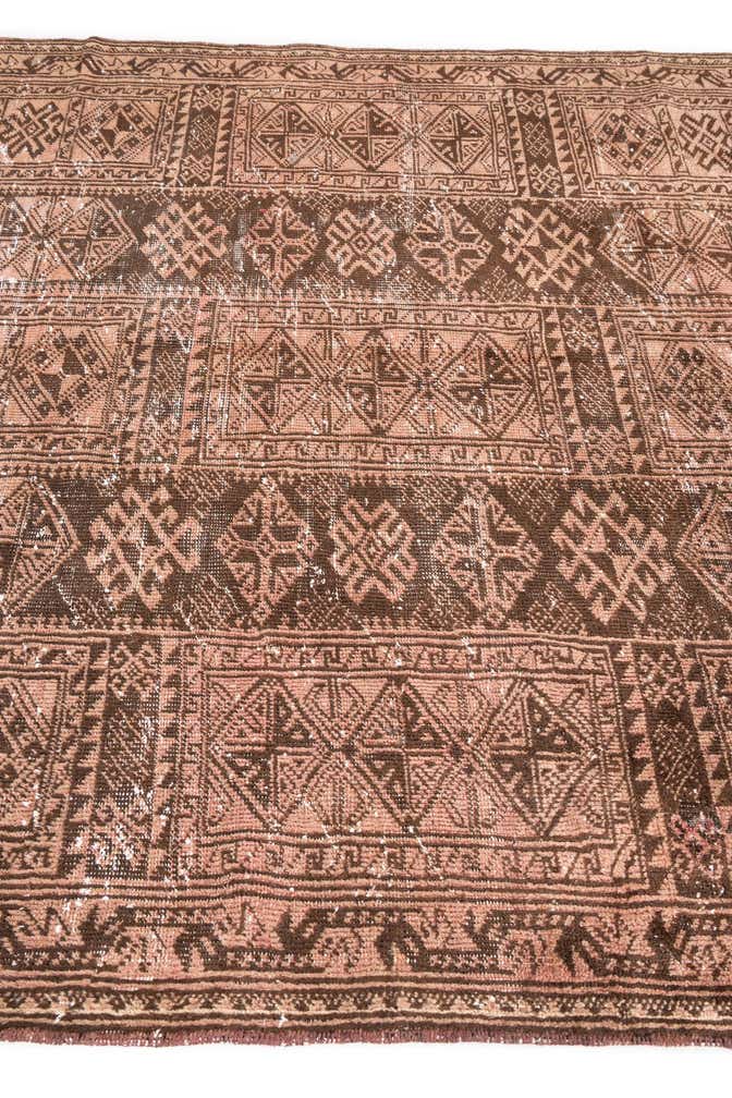 6' x 10' 3 Hand Knotted Ultra Vintage Persian Wool Rug