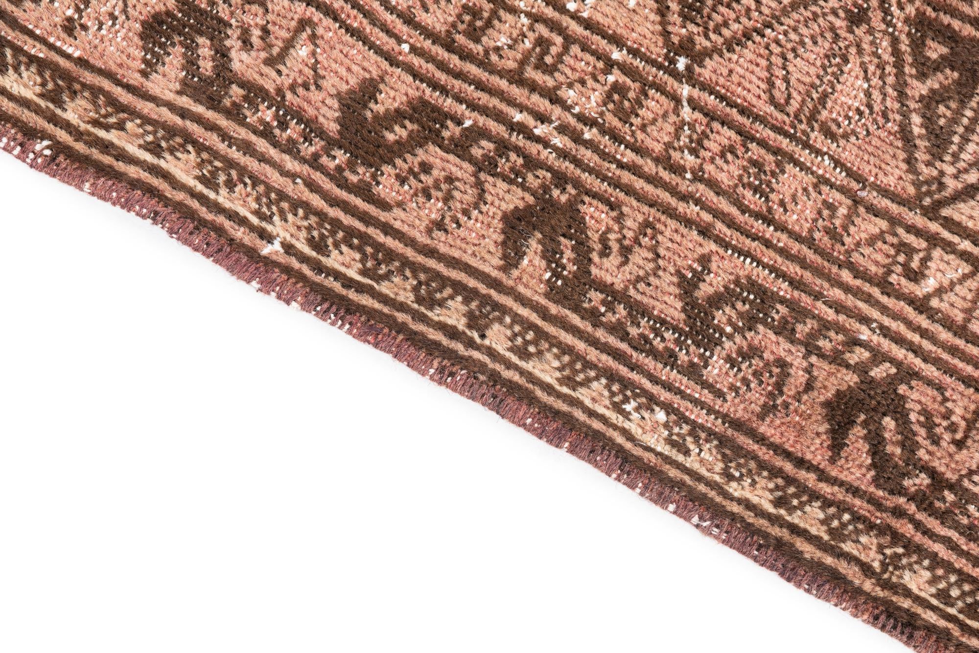 6' x 10' 3 Hand Knotted Ultra Vintage Persian Wool Rug