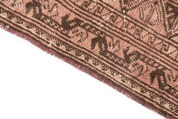 6' x 10' 3 Hand Knotted Ultra Vintage Persian Wool Rug