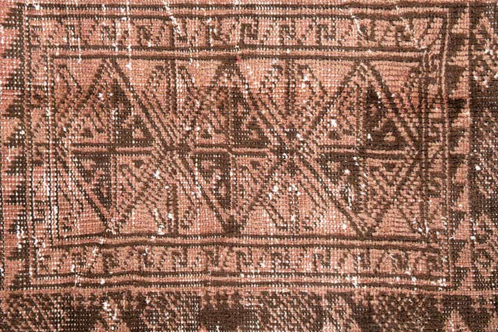 6' x 10' 3 Hand Knotted Ultra Vintage Persian Wool Rug