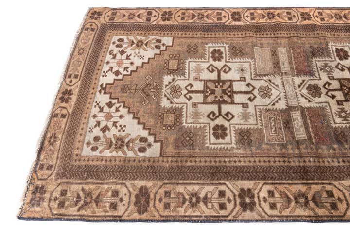 3' 4 x 6' 4 Hand Knotted Ultra Vintage Persian Wool Rug