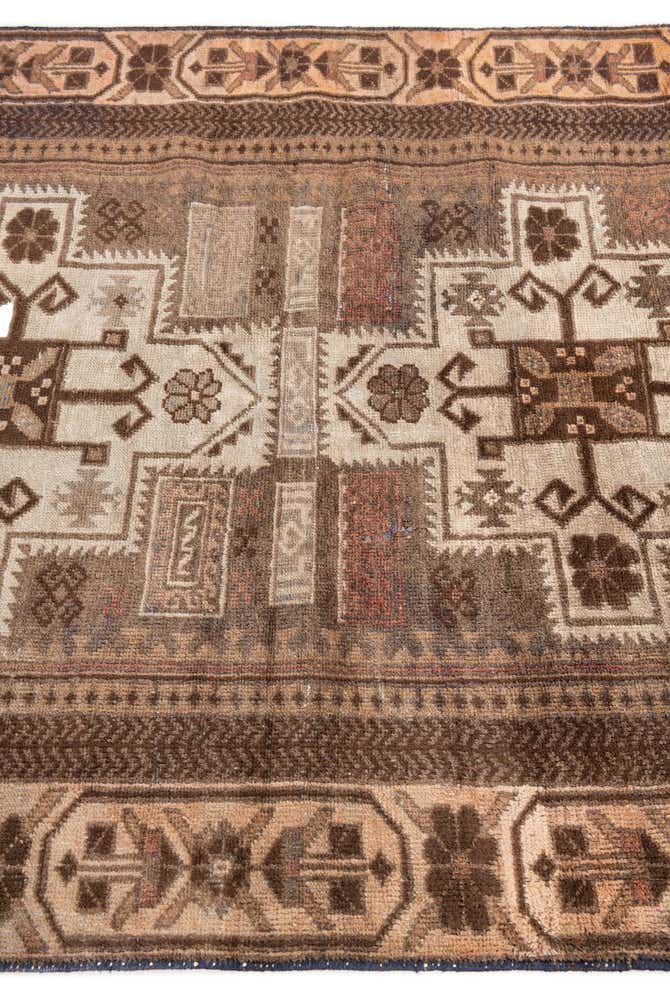 3' 4 x 6' 4 Hand Knotted Ultra Vintage Persian Wool Rug