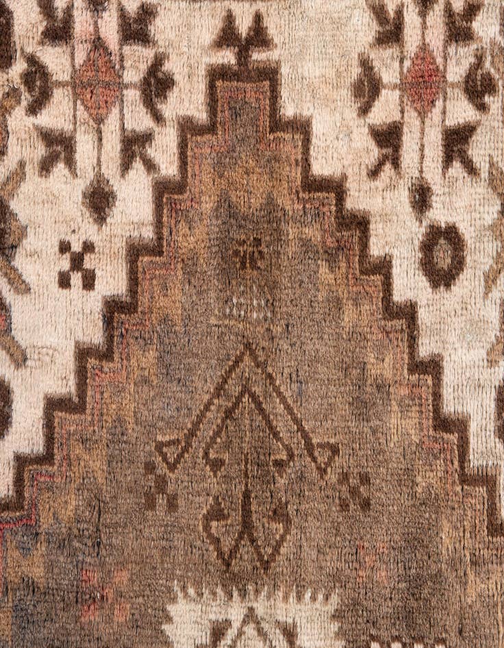 Detail image of 3' 4 x 6' 4  Hand Knotted Ultra Vintage Persian Wool Rug