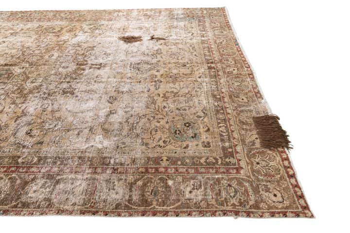 8' 10 x 11' 5 Hand Knotted Ultra Vintage Persian Wool Rug
