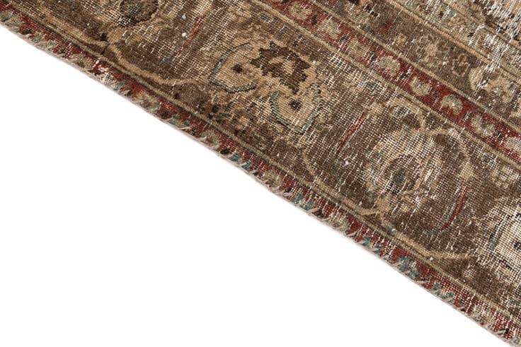 Detail image of 8' 10 x 11' 5 Hand Knotted Ultra Vintage Persian Wool Rug