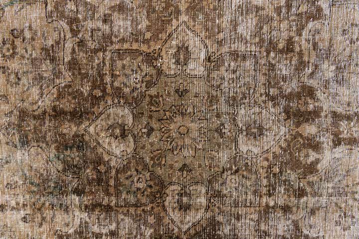 8' 10 x 11' 5 Hand Knotted Ultra Vintage Persian Wool Rug