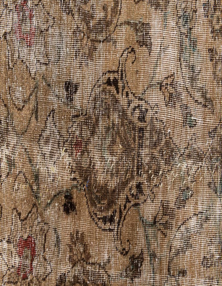 Detail image of 8' 10 x 11' 5  Hand Knotted Ultra Vintage Persian Wool Rug
